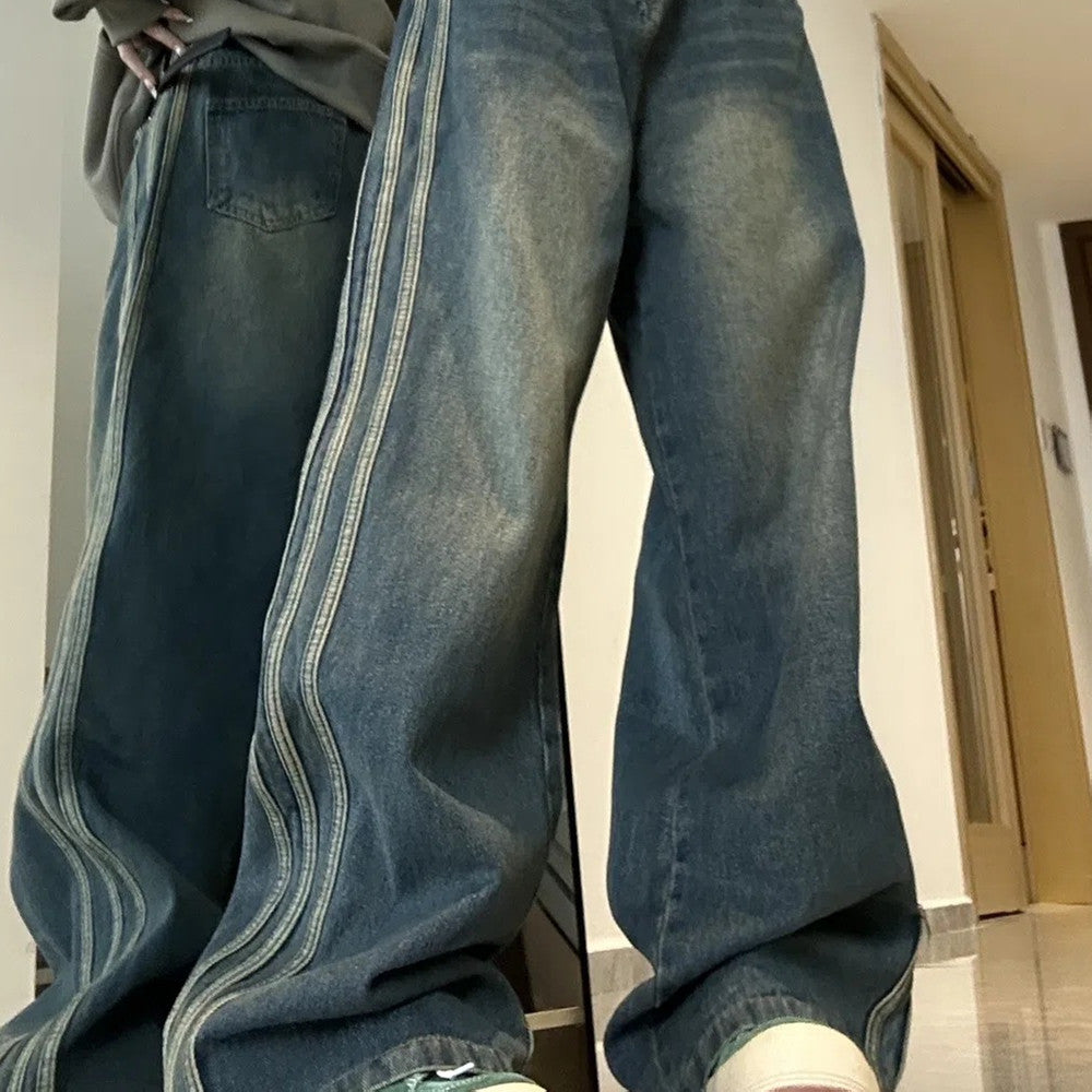 Women's Fashionable Retro Straight Jeans