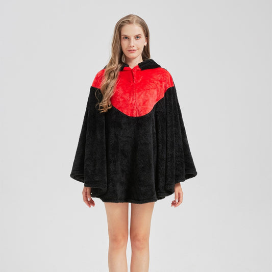 Cartoon Nightgown Halloween Cloak Flannel Little Devil