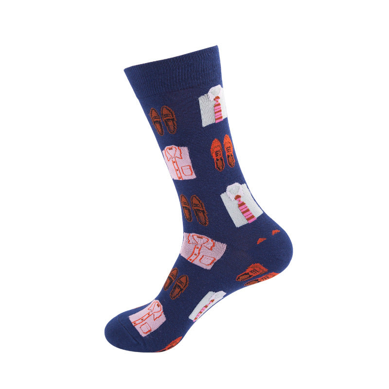 Harajuku Style Sports Mid-calf Length Trendy Male And Female Socks