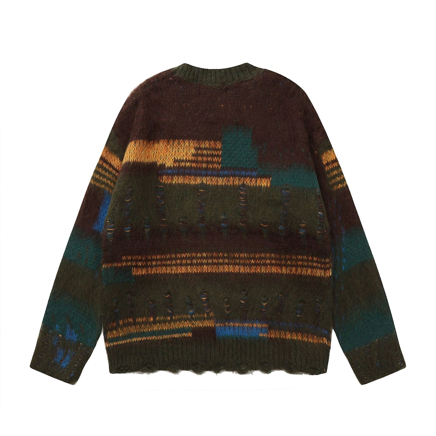 Retro Lazy Style Striped Sweater Autumn And Winter Warm