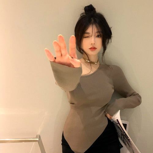 Hot Girl Niche Knitted Sweater Top