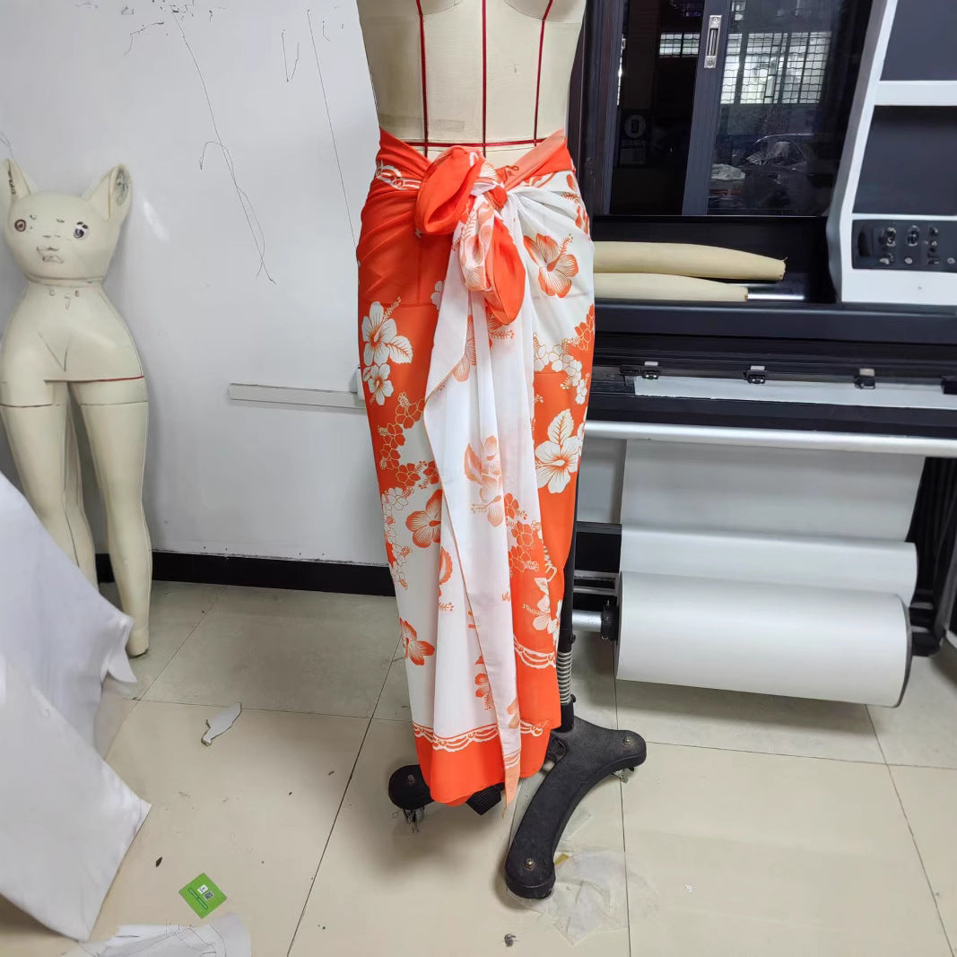 Women's Beach Vacation Bottoming Belt Long Dress