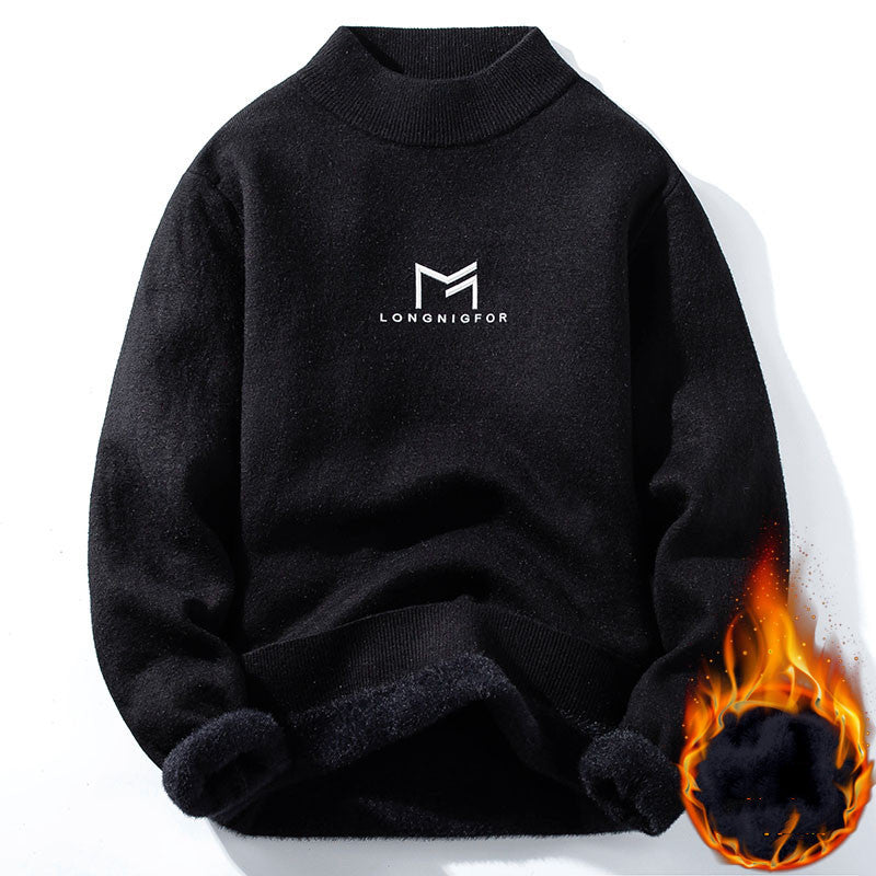 Knitted Thick Plus Velvet Warm Sweater