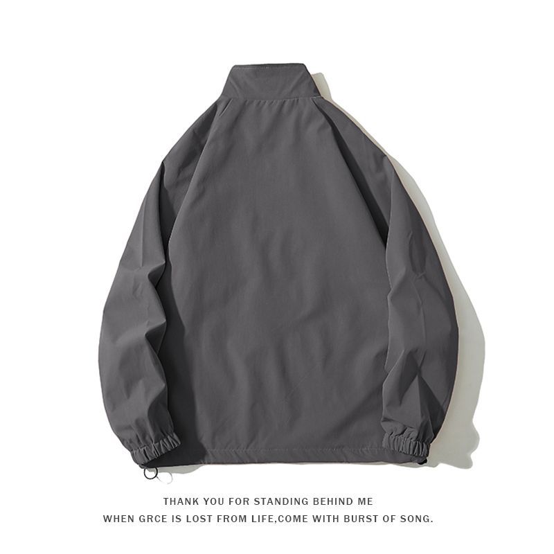 Loose Baseball Uniform Stand-up Collar Jacket