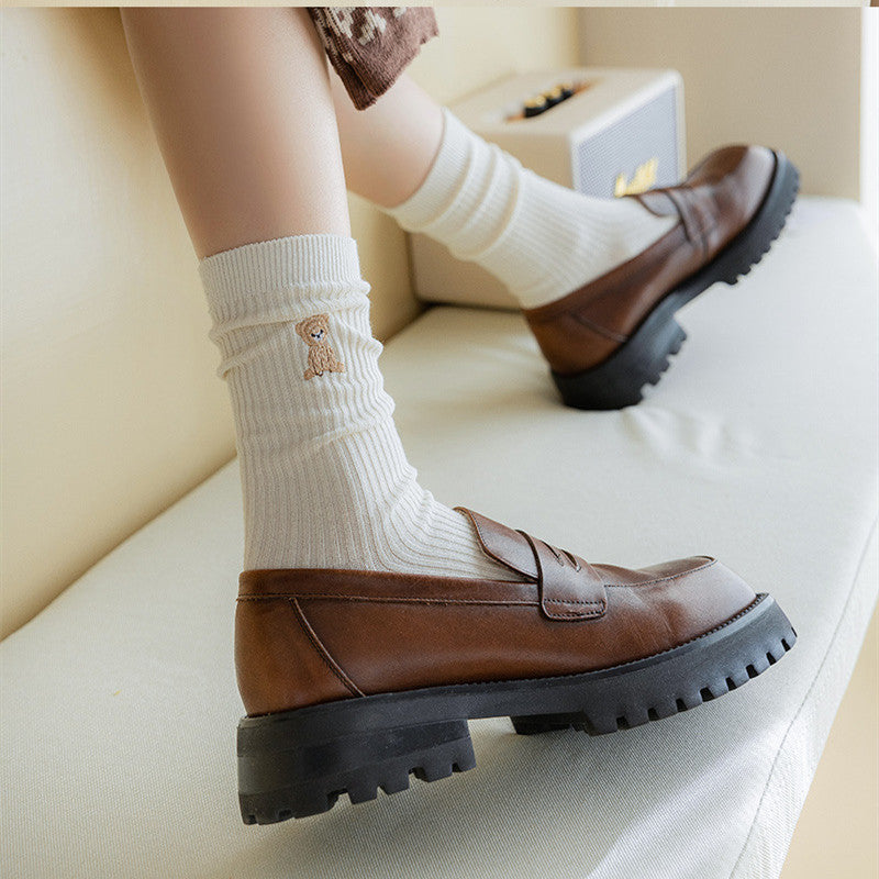 Mid-calf Bear Vintage Stockings