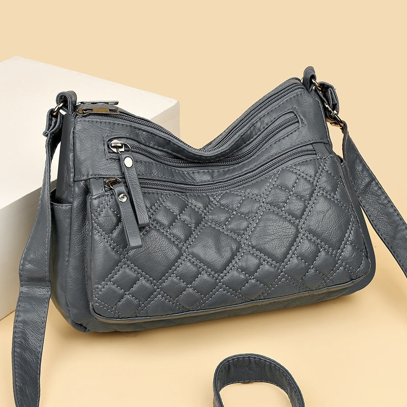 Western Style All-matching Women's Cross-body Bag Multi-layer Large Capacity