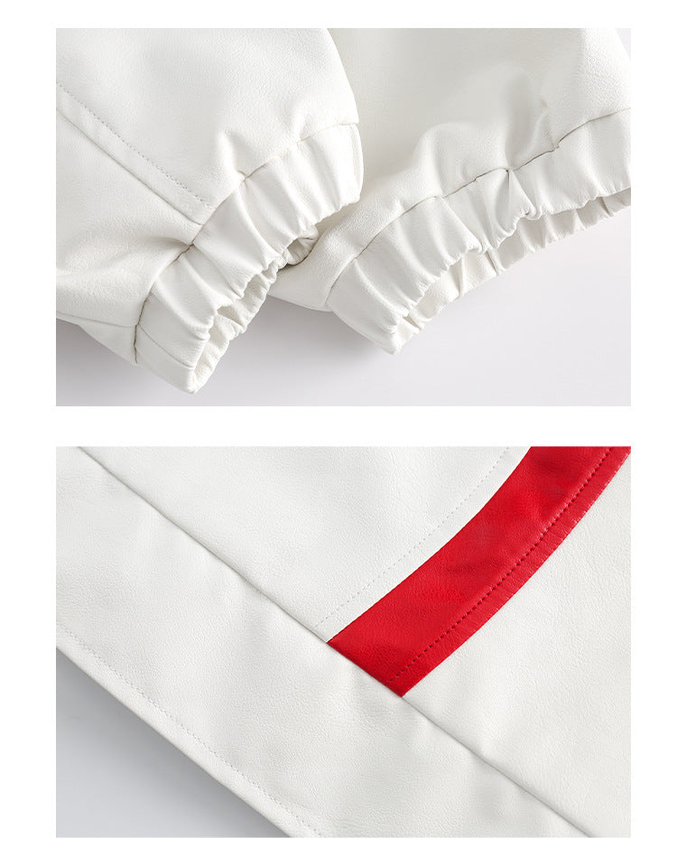 American Street Red Loose-fitting Baseball Uniform For Men