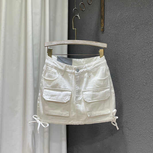 Women's Fashion Tooling Denim Skirt