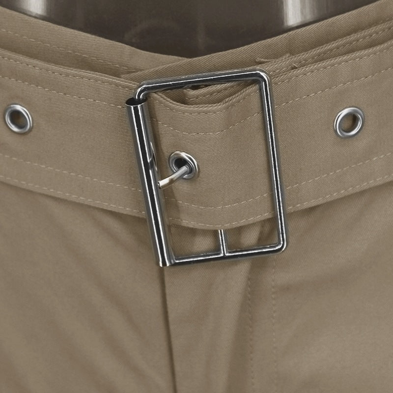 Sexy Tight-fitting Cargo High Waist And Tight Feet Trousers