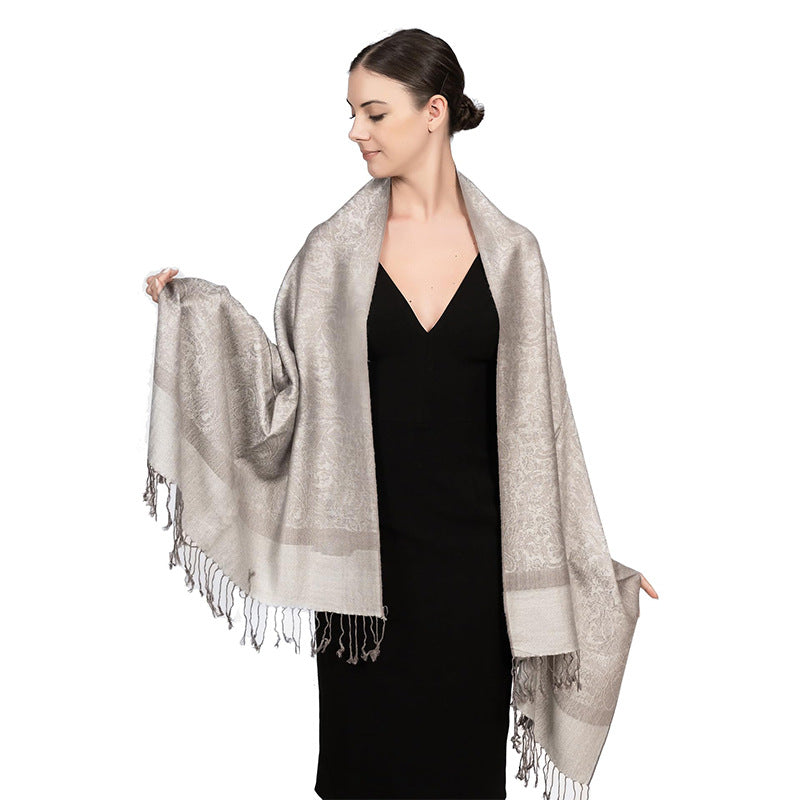 New Lightweight Luxury Shawl For Women A Faux Cashmere Wrap Style Scarf