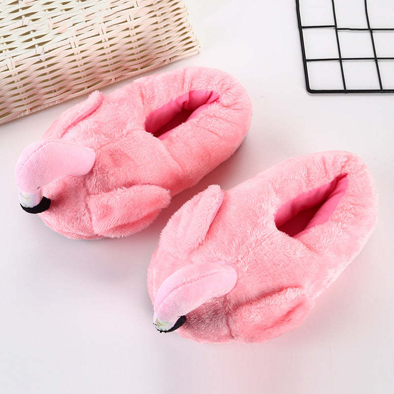 Winter Home Flamingo Non-slip Slippers