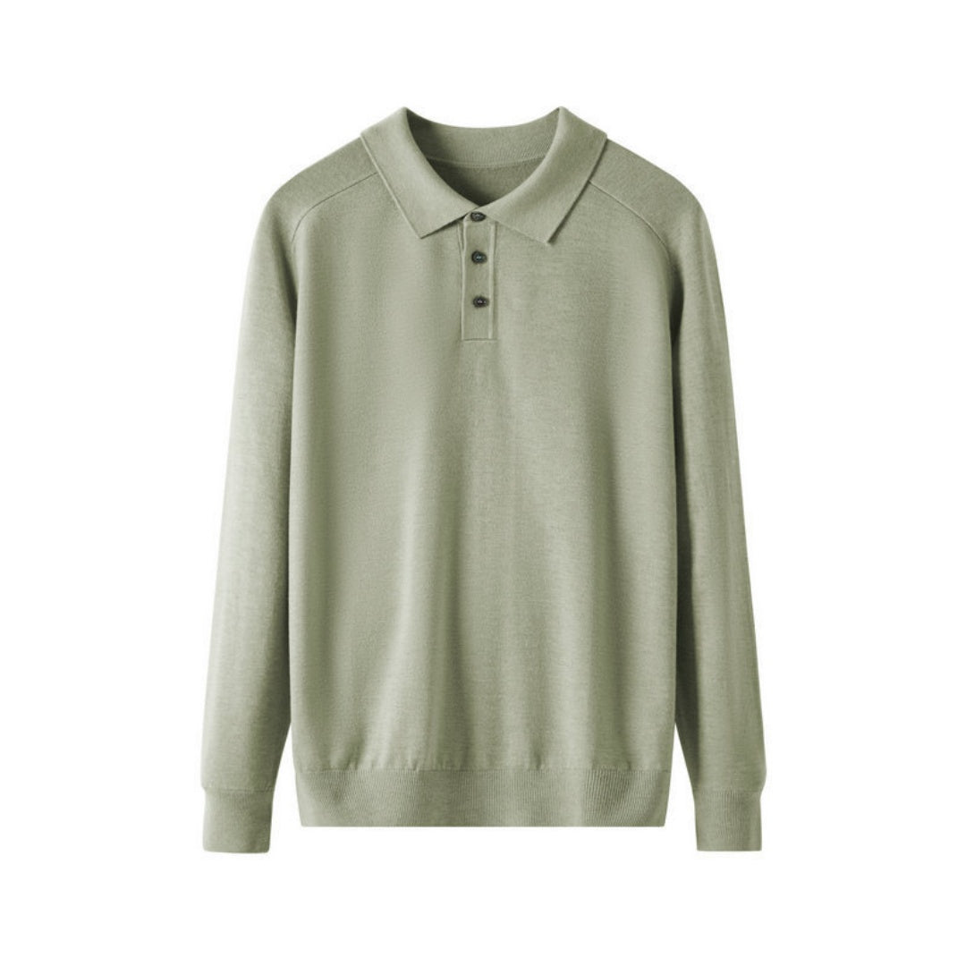 Men's Long-sleeved Sweater Lapel Comfortable All-match