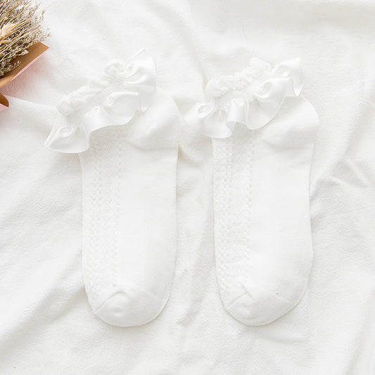 Women's Summer Thin Pure Cotton Cute Socks