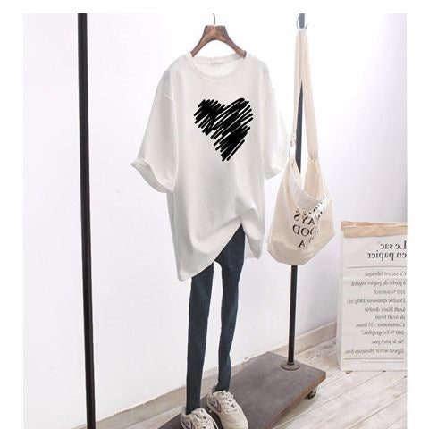 Relaxed-fit Mid-length Tops With Short Sleeves