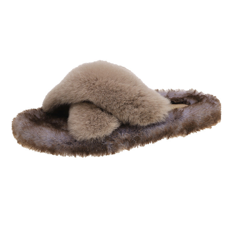Design Sense Of Niche Flat Versatile Casual Mao Slippers