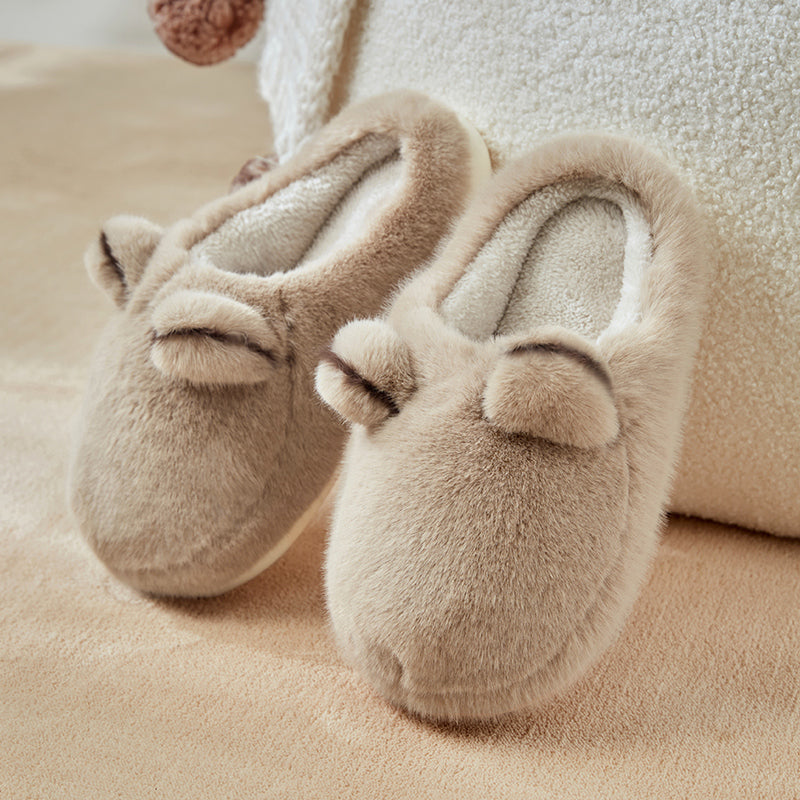 Cat Like Cotton Slippers For Women Autumn And Winter Home And Household Use