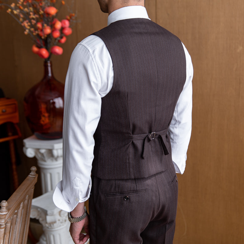 High-quality Banquet Suit Collar Double-breasted Vest