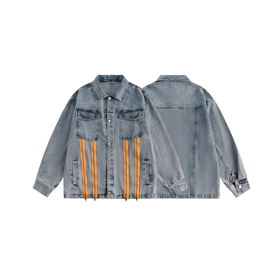 Fashion Retro Washed Denim Jacket