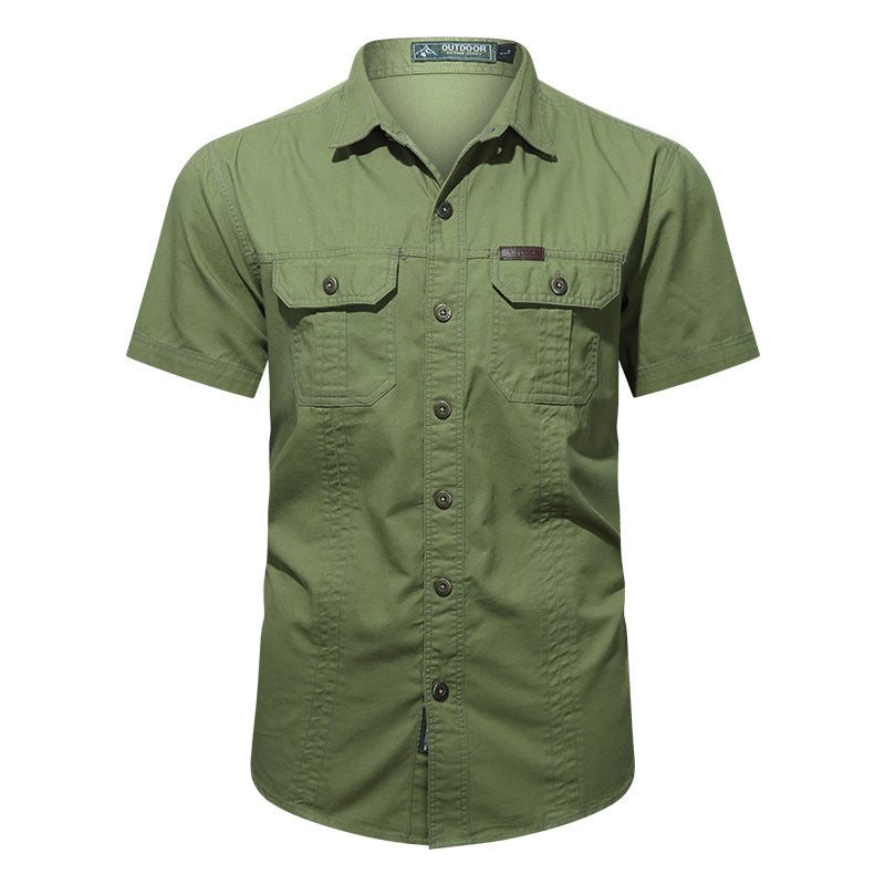 Summer Military Uniform Short-sleeved Shirt For Men