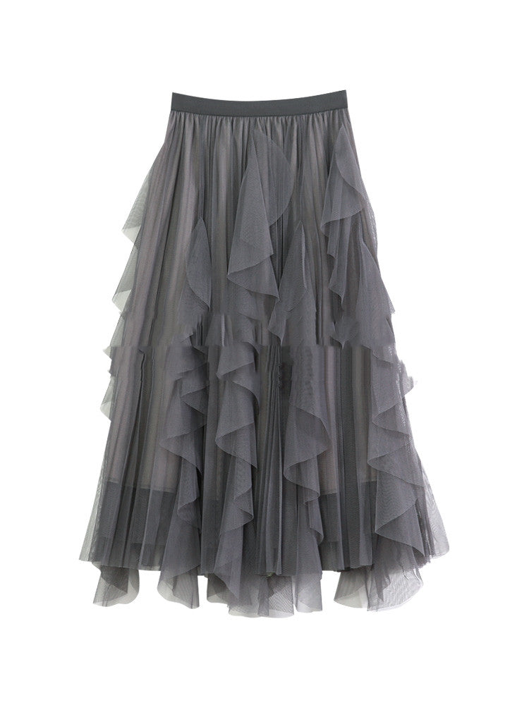 Fairy Skirt Pleated Irregular Spring And Autumn