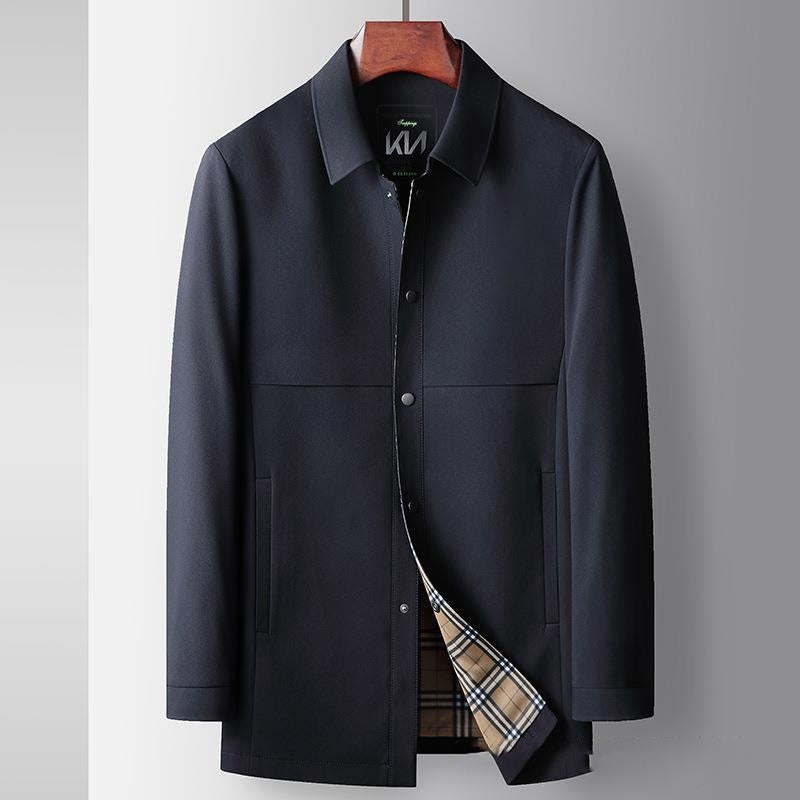 Spring And Autumn New Polo Collar Zipper Top Casual Jacket