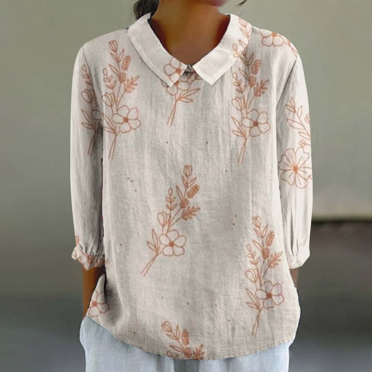Women's Loose Casual Graffiti Printing Shirt