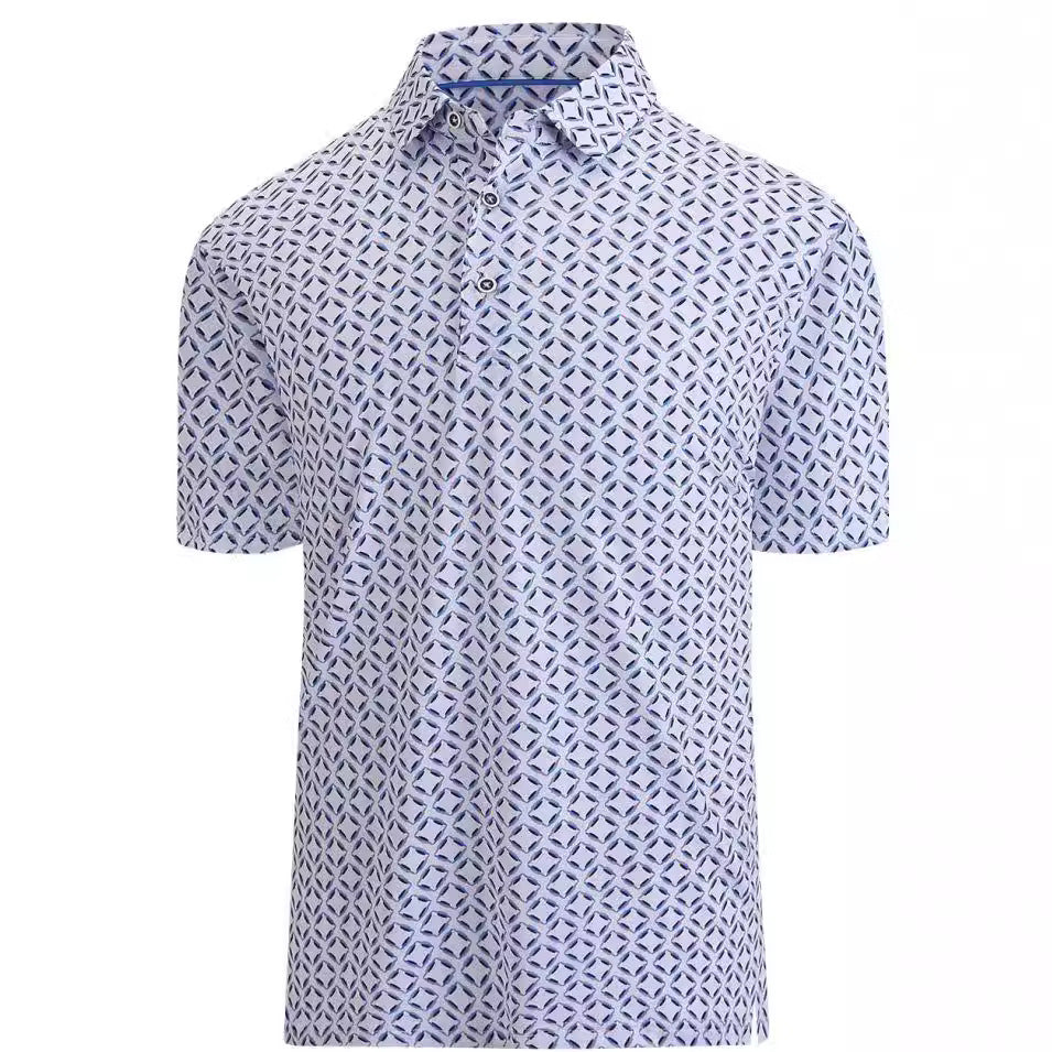 Printing European And American Men's Short Sleeve