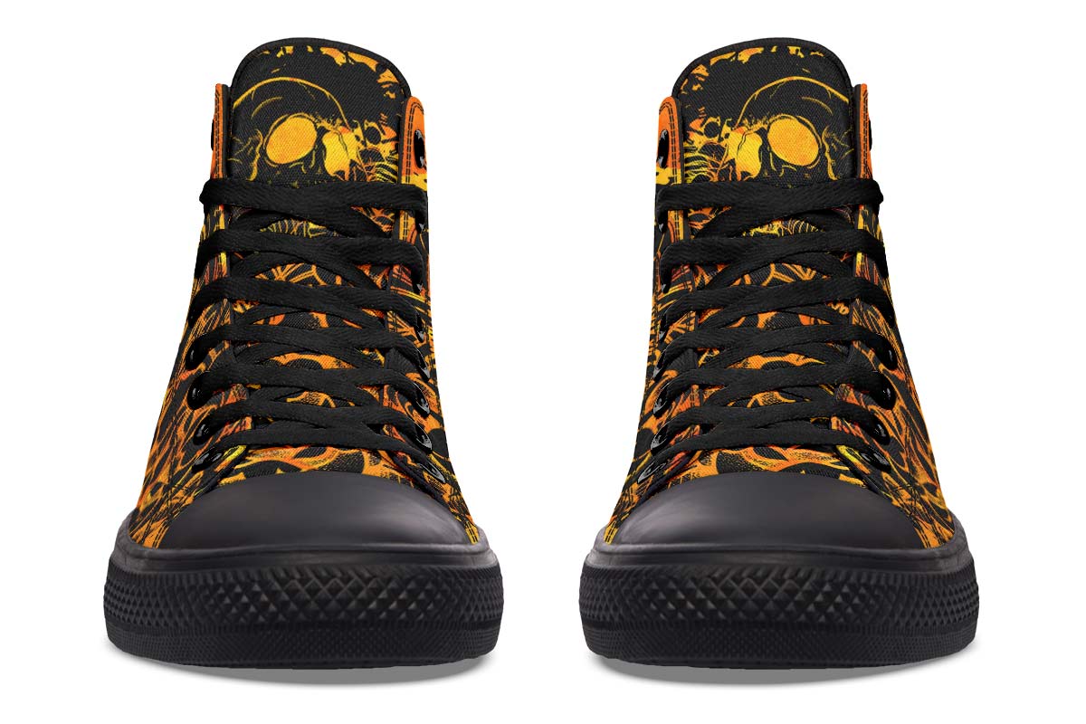 Printed Couple High-top Canvas Shoes