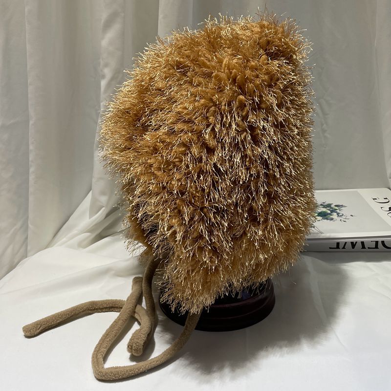 Female Autumn And Winter Fashion Solid Color Plush