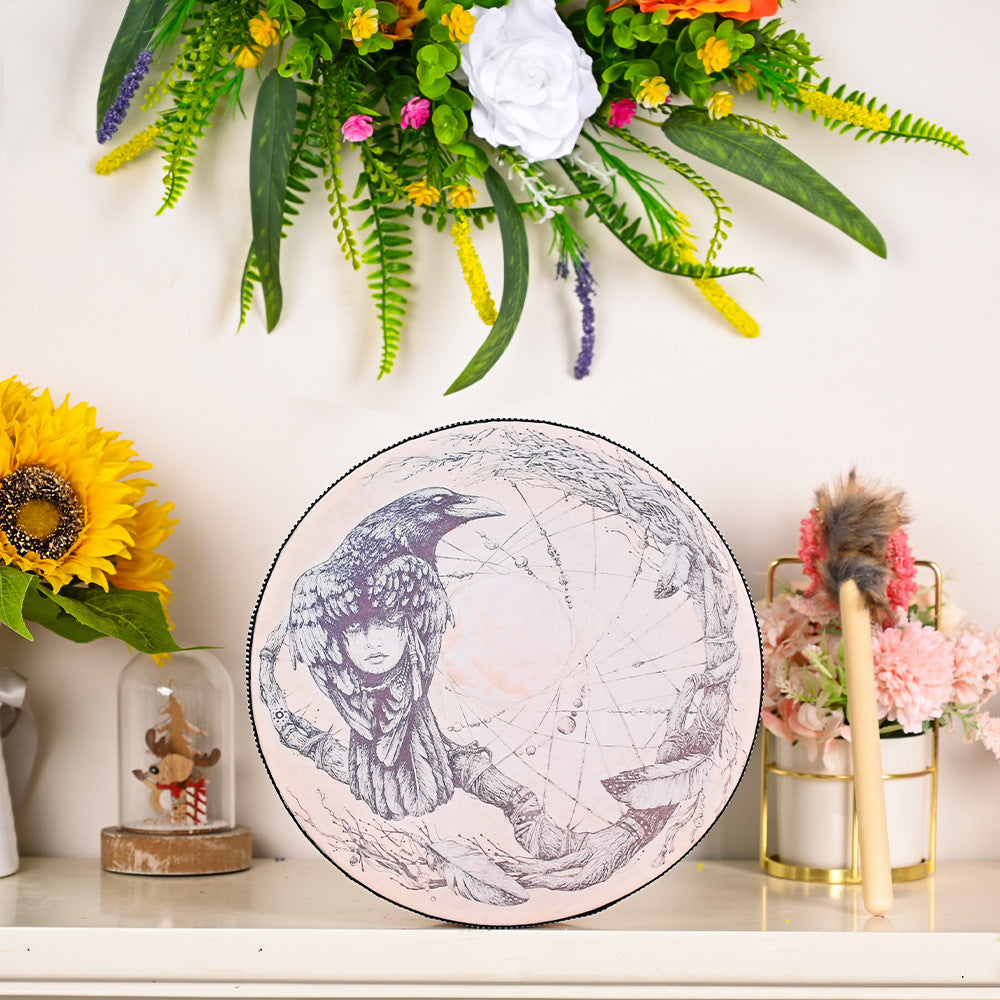 Tree Of Life Flower Ring Drum Surface Open You Drum