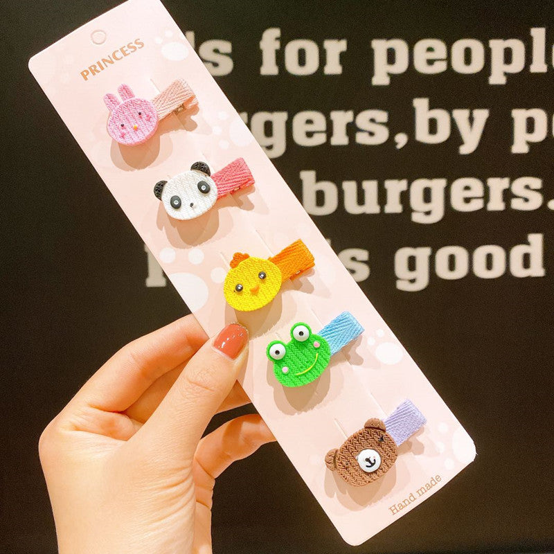Children's Baby Headwear Cute Flowers Do Not Hurt Hair Bow Hairpin