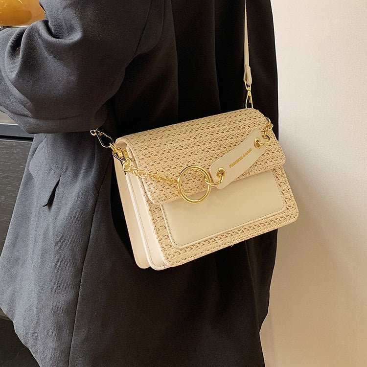New Fashion Single Shoulder Crossbody Women's Braided Small Square Bag