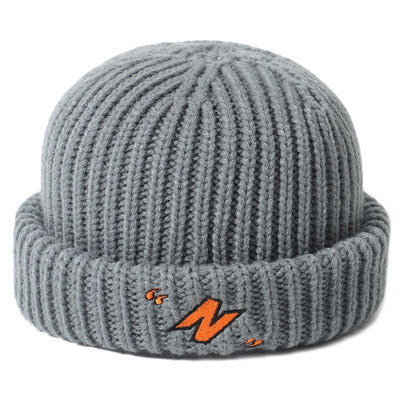 Autumn And Winter Black Melon Fur Wool Hat Men