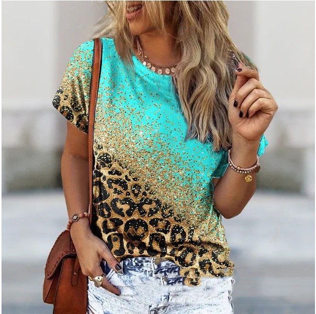 Abstract Printed Women's T-shirt Printing