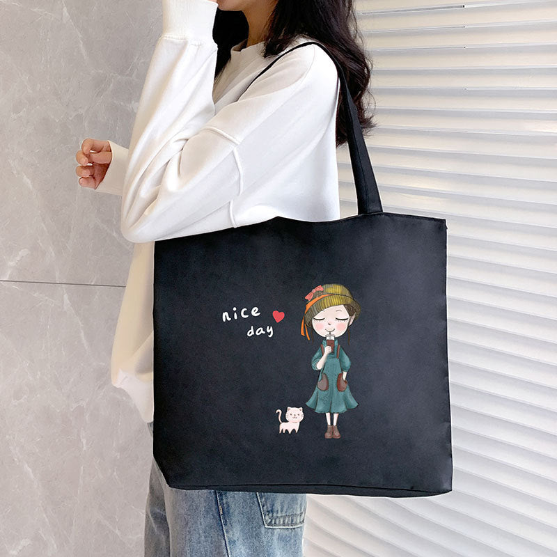 Women's Large Capacity Hand Carrying Canvas Bag