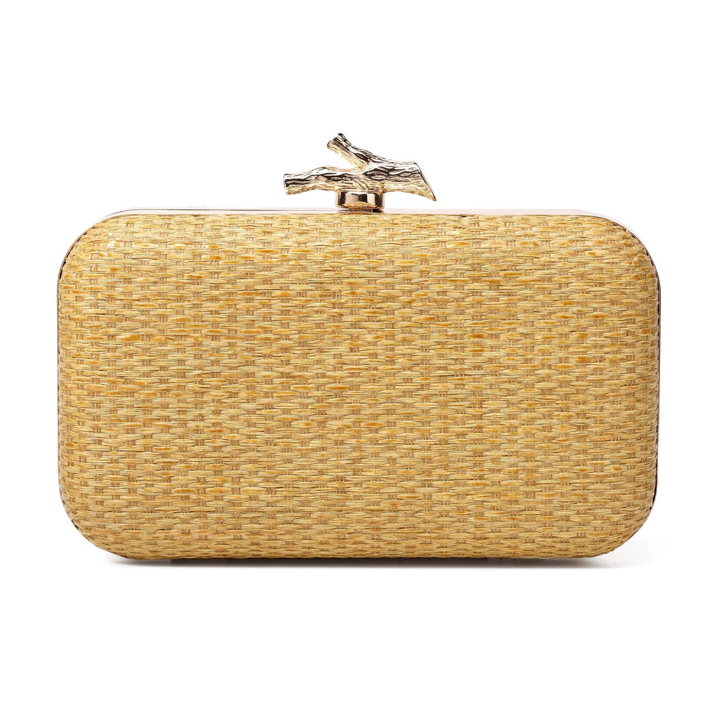 Simple Elegance Retro Straw Box Bag