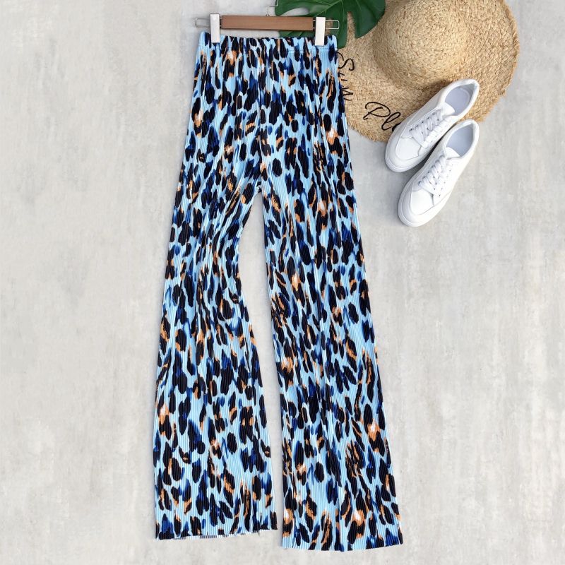 Spring And Summer Women's Wide-legged Pants High Waist Pleated