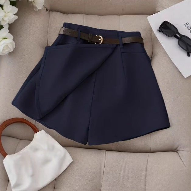 European And American Women's Solid-color Shorts