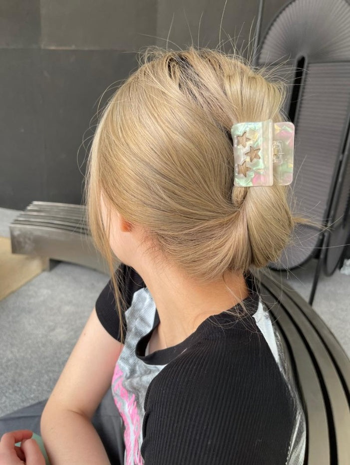 Tianbian Star Acetate Grip Small Size Half Tie Hairpin