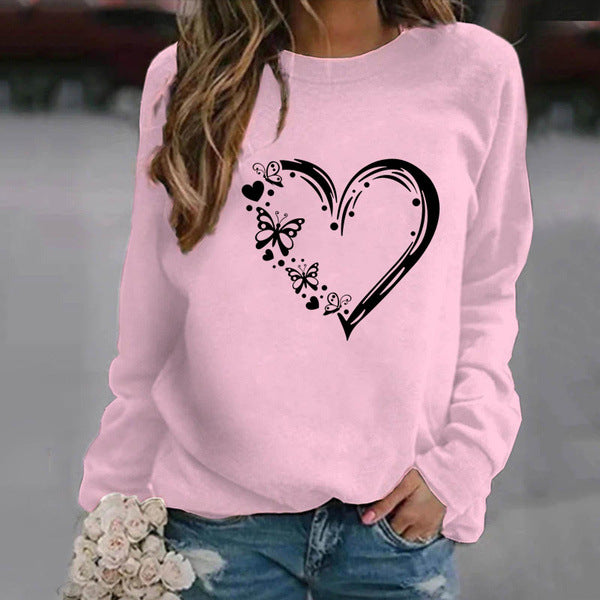 Kvinders Afslappede Løse Sweatshirt