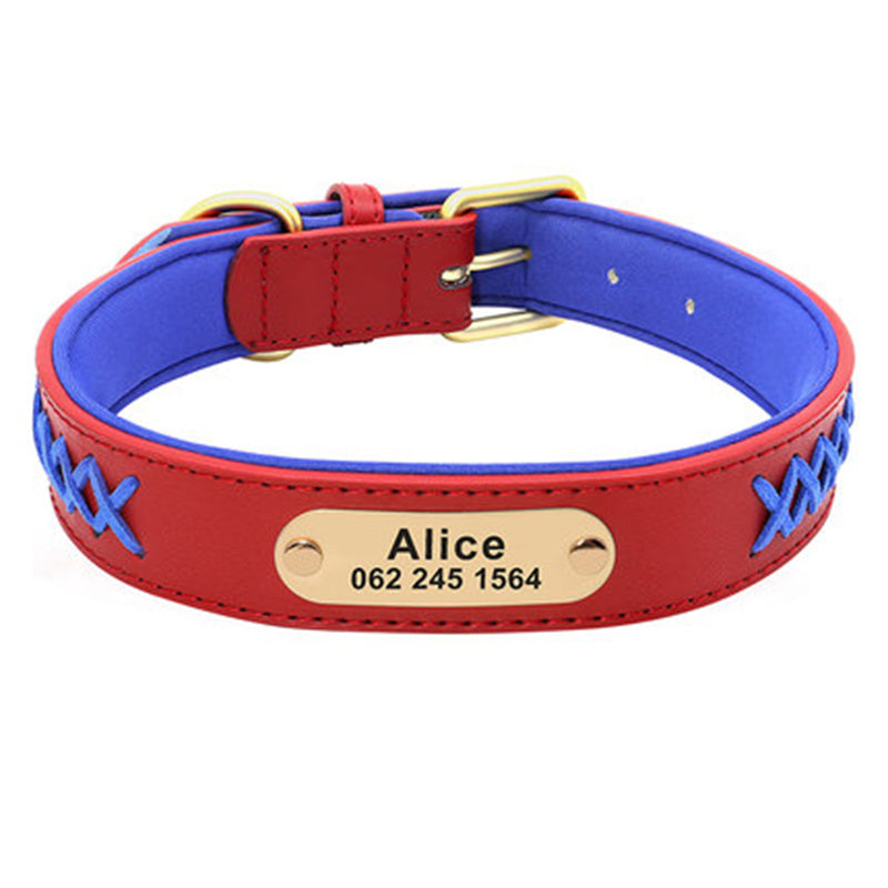 Collar Large And Medium Dog Lettering Anti-lost