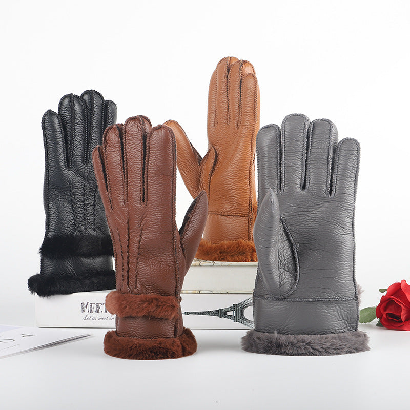 Non-slip And Velvet Thickened Outdoor Cycling Warm Gloves