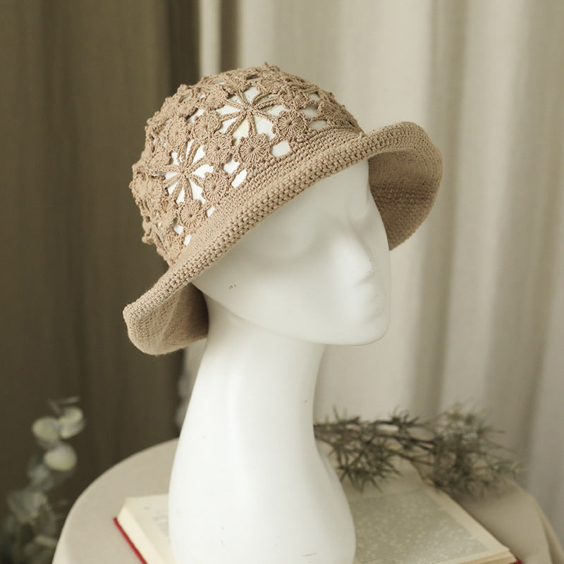 Summer Handmade Hollow Sunscreen Hat Literature And Art