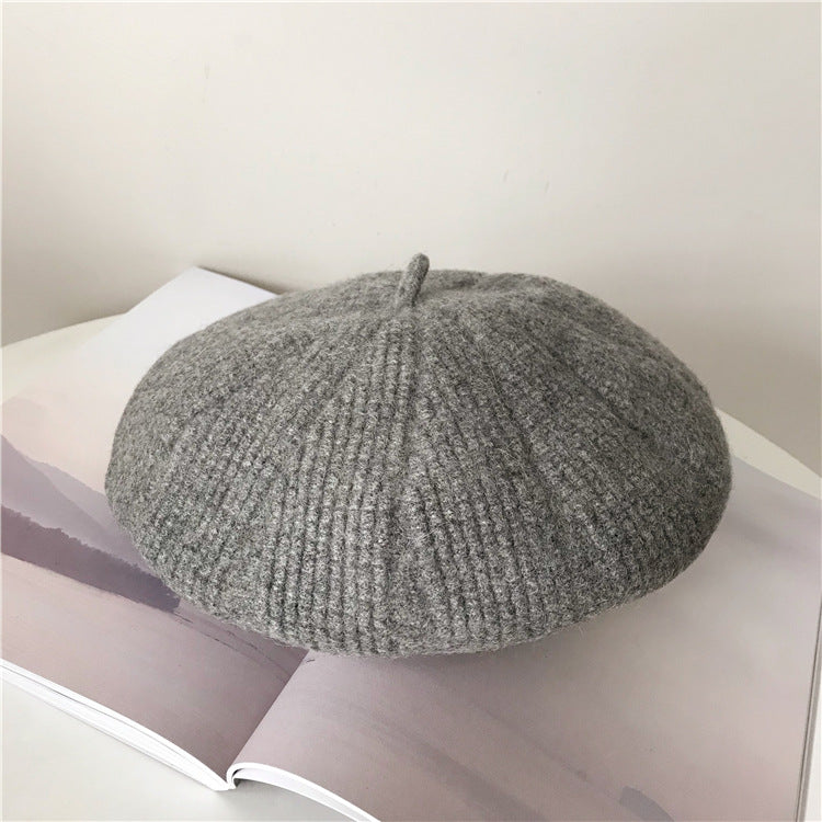 Women's Korean Style Autumn And Winter Woolen Beret