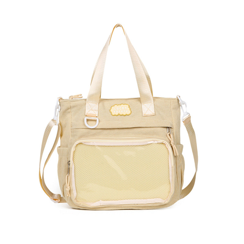 Crossbody Large Capacity Two-dimensional Student Party Bar Bag Japanese Transparent