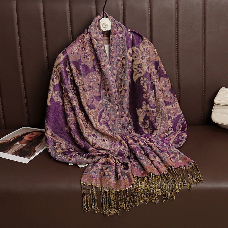 Jacquard Outerwear Women's Shawl Spring And Summer