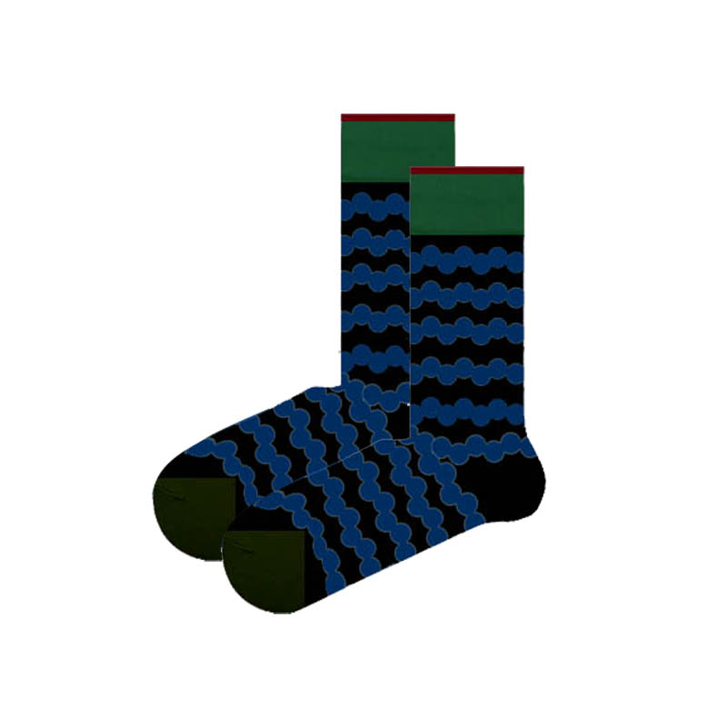 Thin Socks, Color Polka Dot Printing, Tube Socks