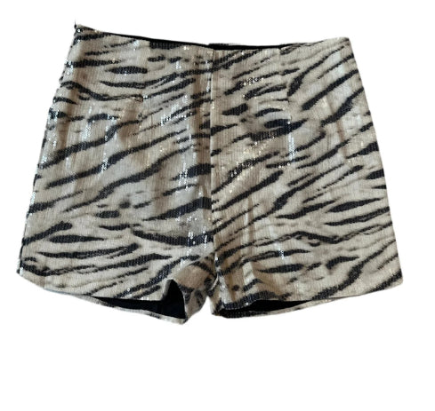 Paillet Leopardmønster Ultra Natklubstil Skinny Alsidige Shorts