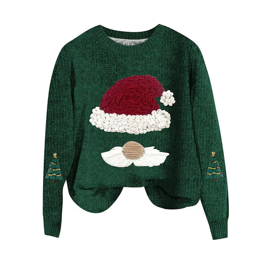 Women's Casual Christmas Print Loose Pullover