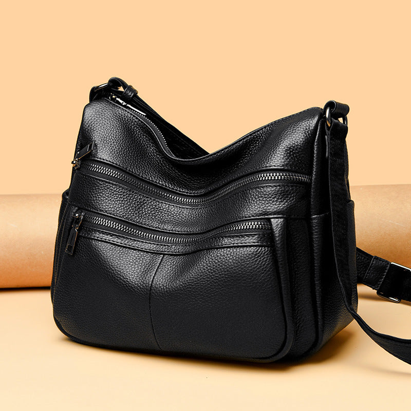 First Layer Cowhide Mother Genuine Leather Fashion Shoulder Messenger Bag